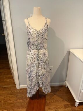 Rails Lavender Spaghetti-Strap Floral Midi Dress